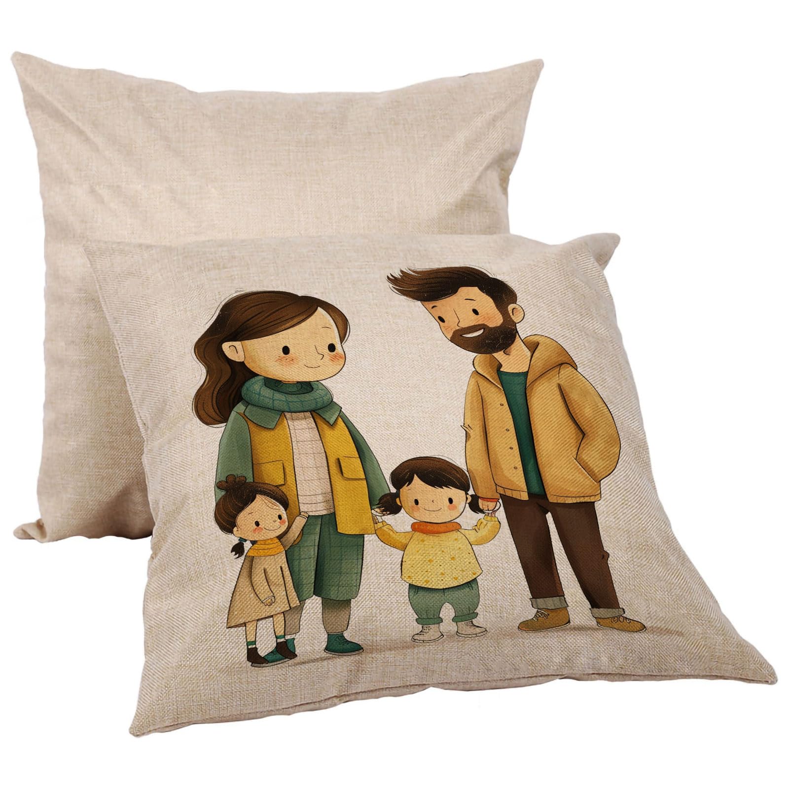3D Sublimation Blank Linen Pillow Cases with Invisible Zippers - Fashionable Cushion Covers (50pcs/Carton) - US Stock - Perfect for Home Decor, Bedroom Accessories & Gift Giving