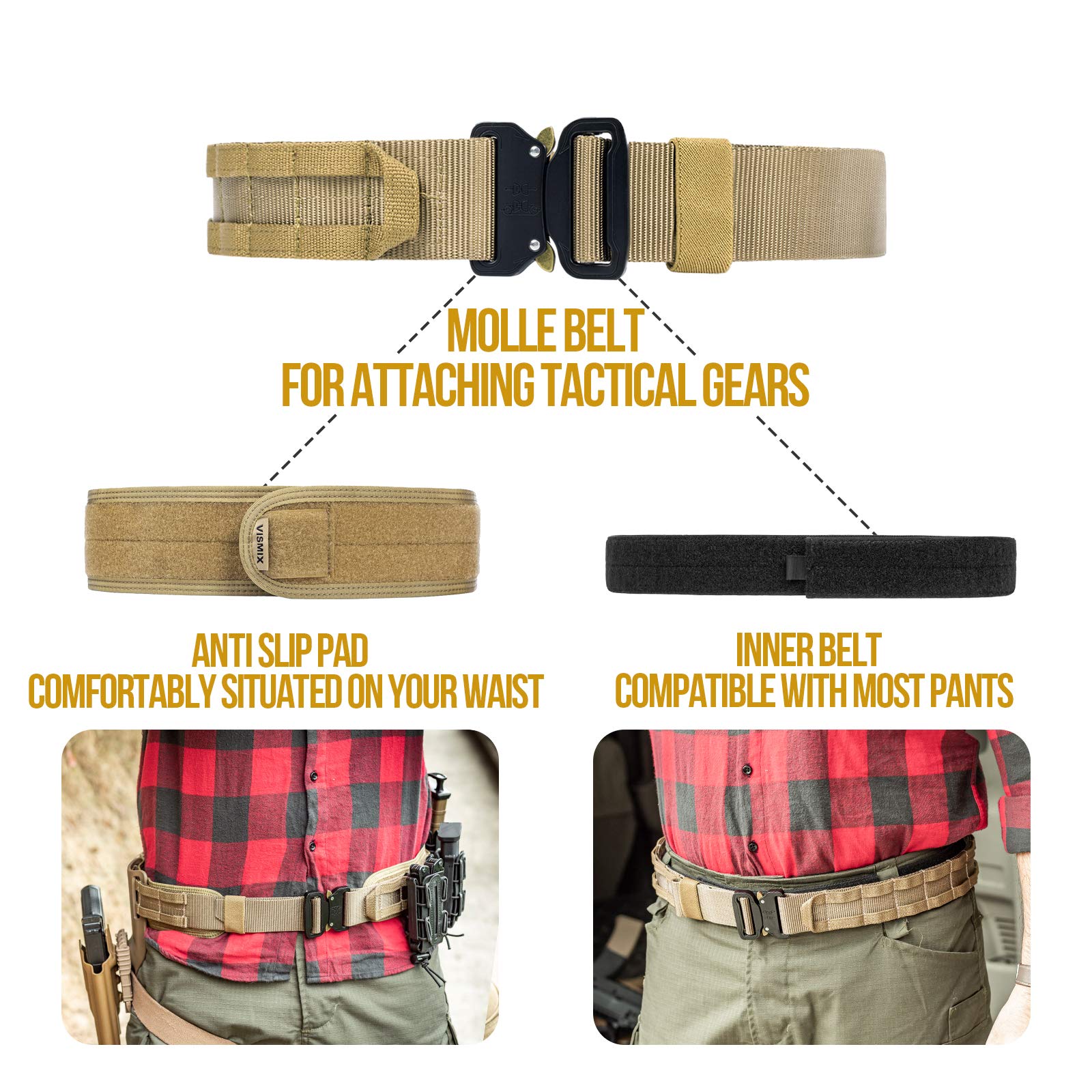 VISMIX Tactical Belt 1.75