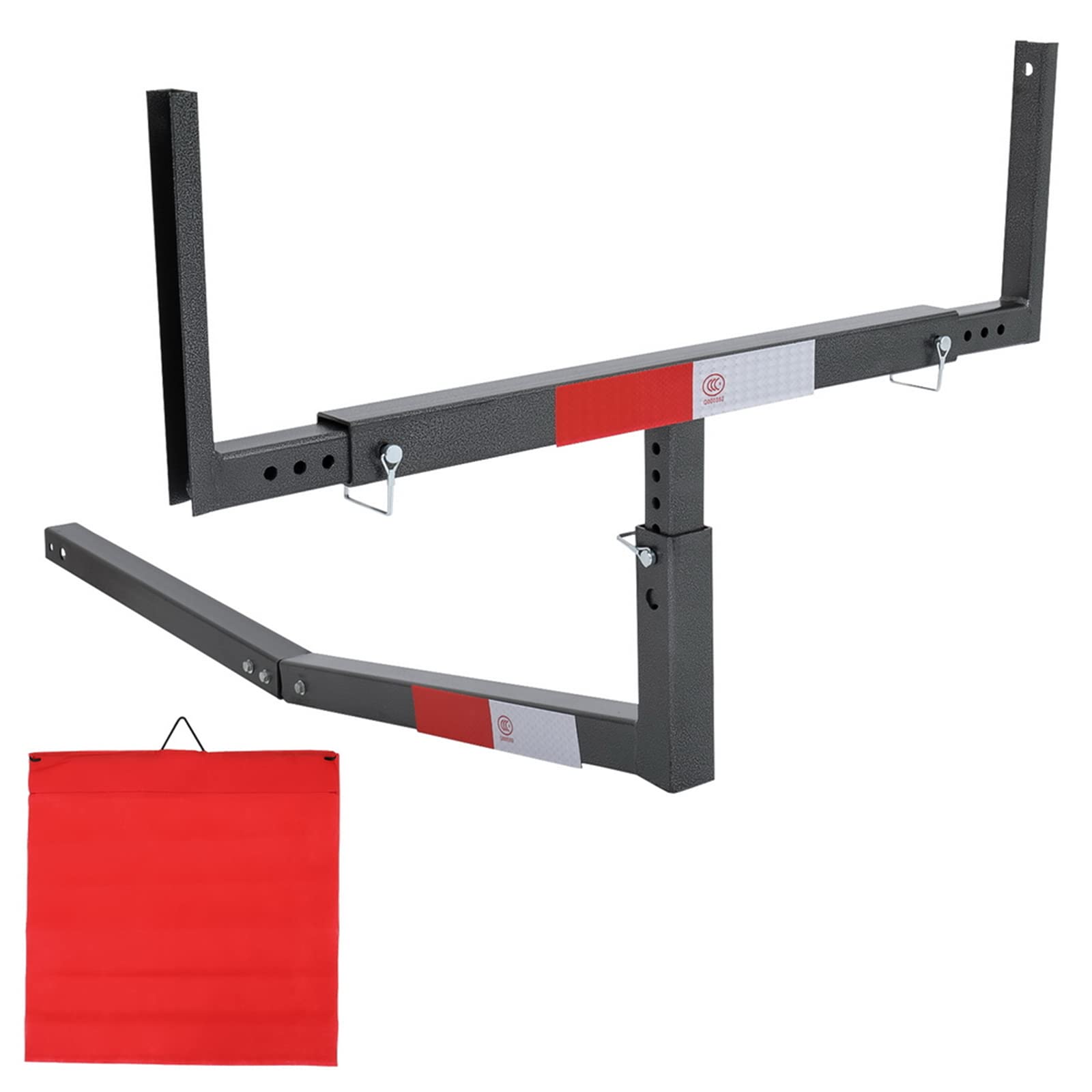 Heavy Duty Steel Pick Up Truck Bed Extender with Ratchet Straps - Hitch Mount Extension for Lumber, Ladders, Canoes & Kayaks | Perfect for Hauling, Camping & Outdoor Adventures