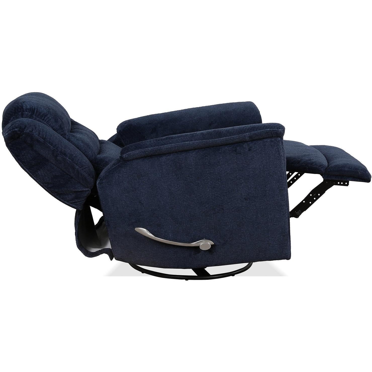 IFDC IF 6347 Wall-Hugging Reclining Swivel Glider Fabric Chair - Perfect for Living Rooms, Home Theaters & Small Spaces