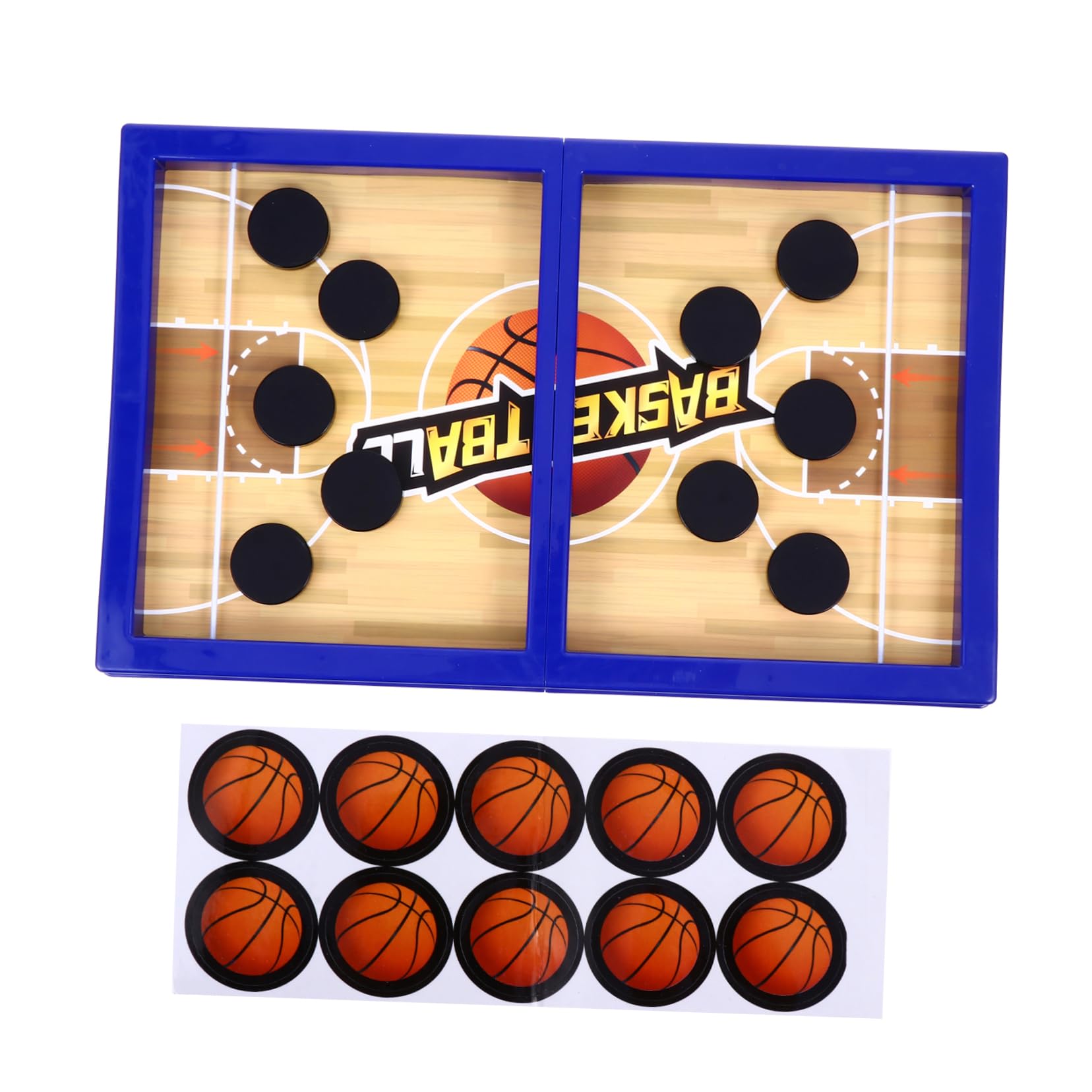 Milisten Desktop Ice Hockey Game - Fast Sling Puck Battle Toy, Bouncing Chess Game for Kids & Adults, Blue - Perfect for Office, Home, and Party Fun