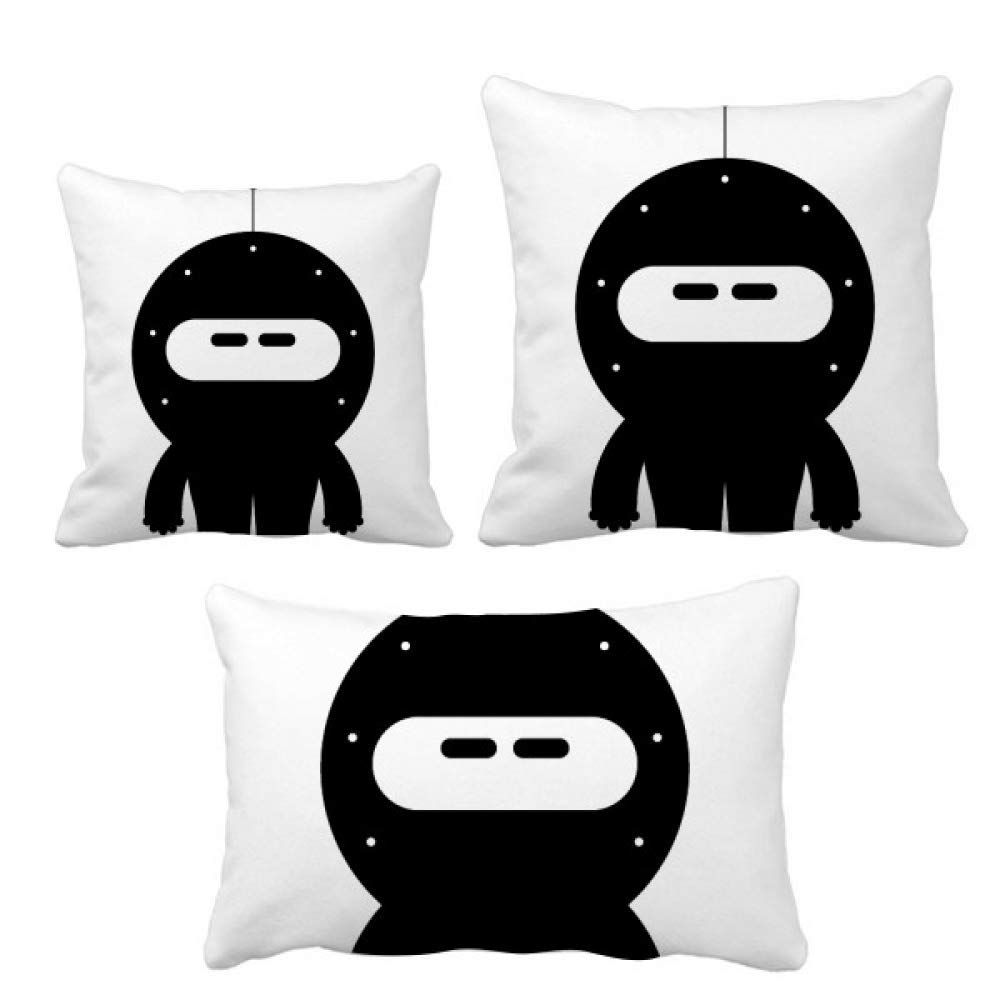 DIYthinker Universe Alien Monster Robot Throw Pillow Covers Set - Soft Decorative Sofa Cushion Covers for Living Room, Bedroom Decor - Perfect Gift for Sci-Fi Fans & Home Decor Enthusiasts
