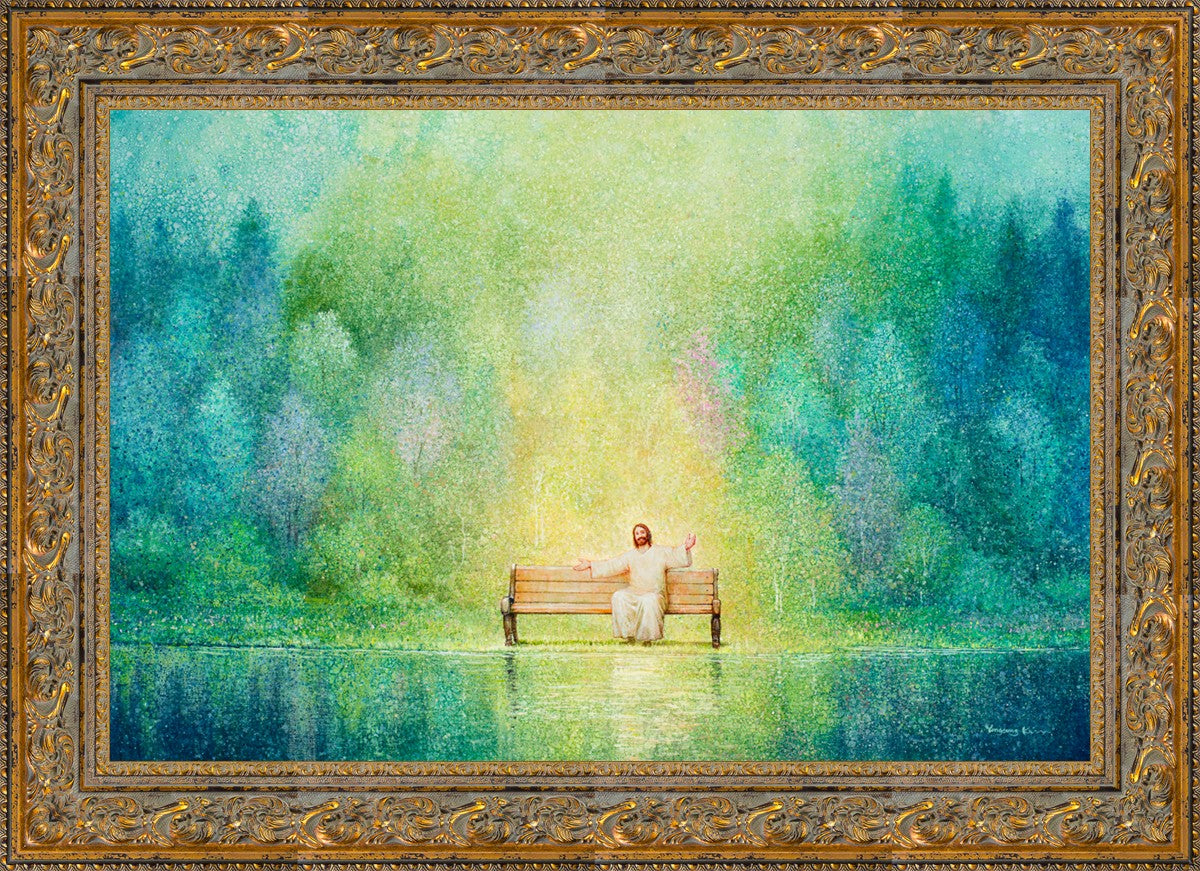 Come Unto Me and I Will Give You Rest - Inspirational Christian Wall Art for Home Decor & Church - Perfect for Bedroom, Living Room & Office