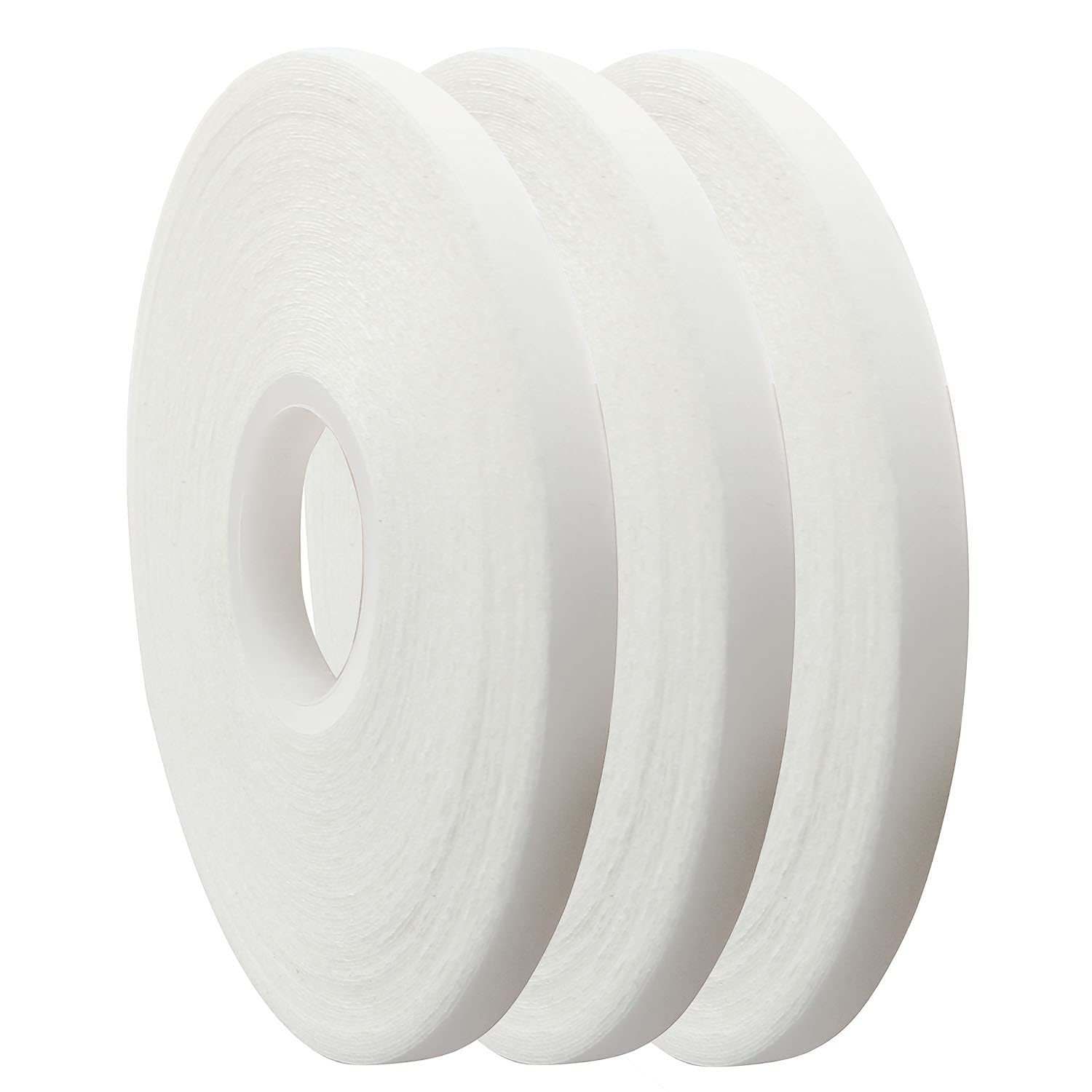 3 Rolls Double Sided Wash Away Quilting Tape - 16 Yards Each for Sewing, Dressmaking & DIY Crafts | Perfect for Fabric Basting, Hemming & Temporary Garment Fixing