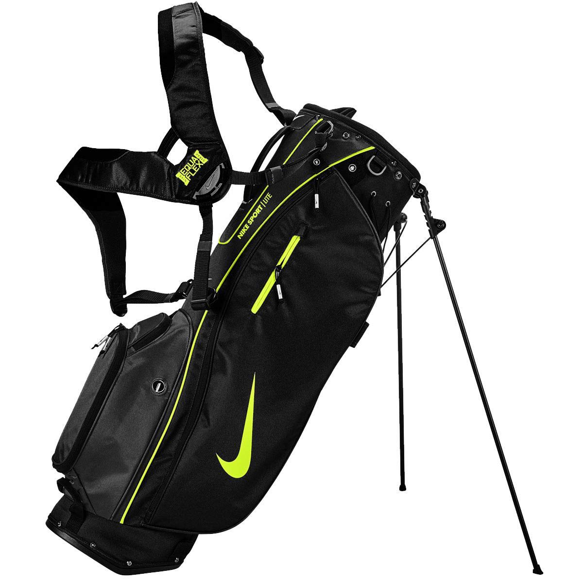 Nike Sport Lite Golf Bag - Lightweight Stand Golf Bag for Men & Women, Durable & Water-Resistant, Black - Perfect for Golf Tournaments, Driving Range & Travel