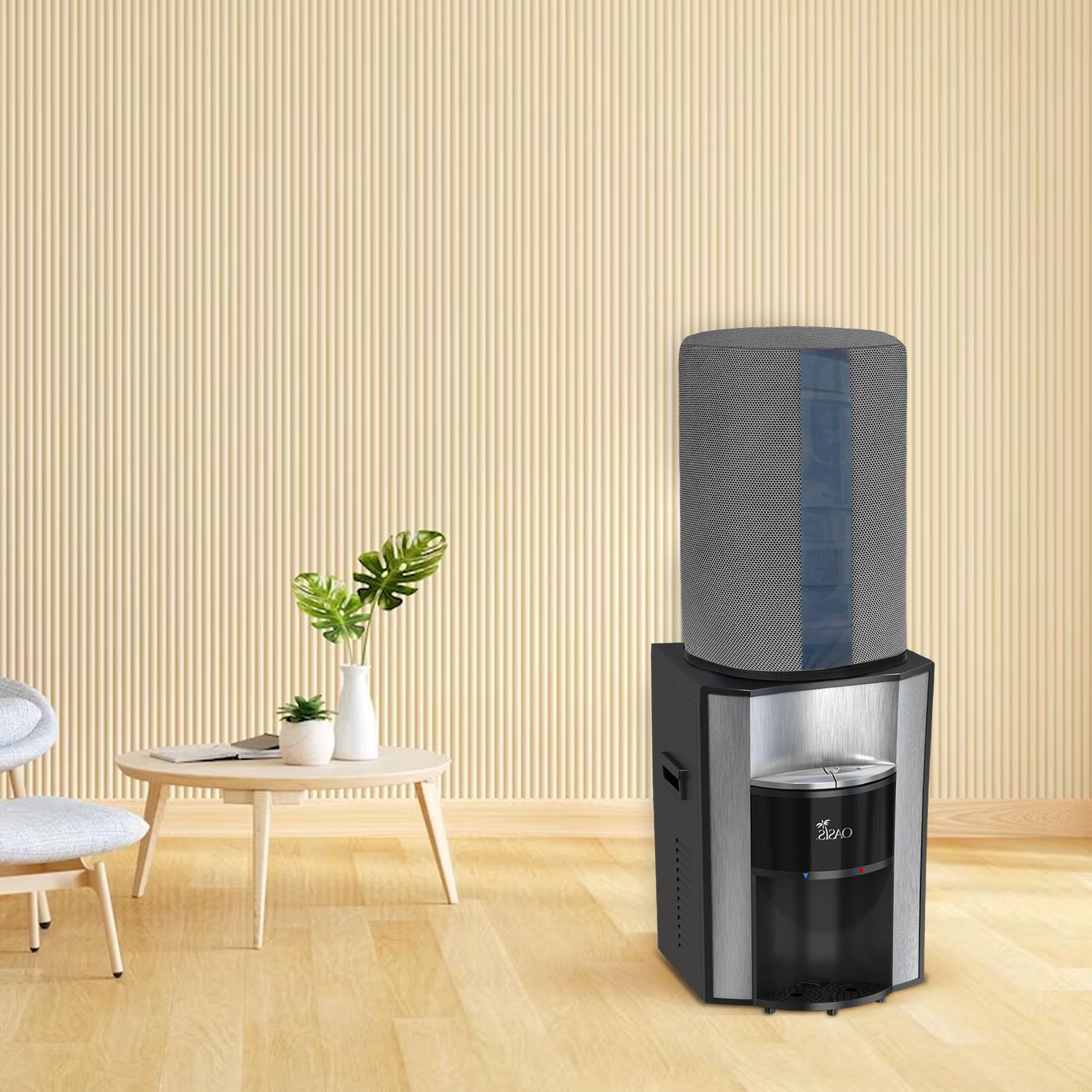 Crasome 20L Water Dispenser with Transparent Strap - Grey (DC-TS-Gry) | Perfect for Offices, Homes & Outdoor Activities | BPA-Free & Durable Design