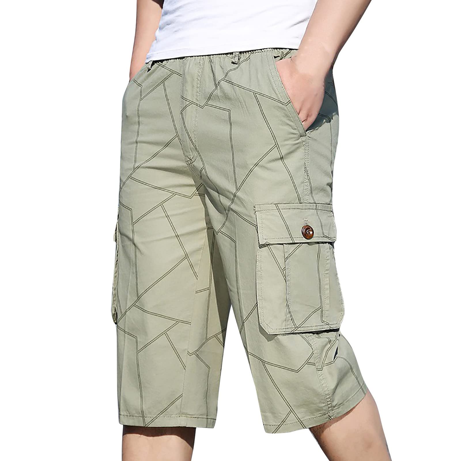 QWENTMTNTY Men's Gym Shorts with Pockets - Breathable Workout Shorts for Running, Bodybuilding & Casual Wear - Summer Athletic Jogger Pants for Fitness & Outdoor Activities