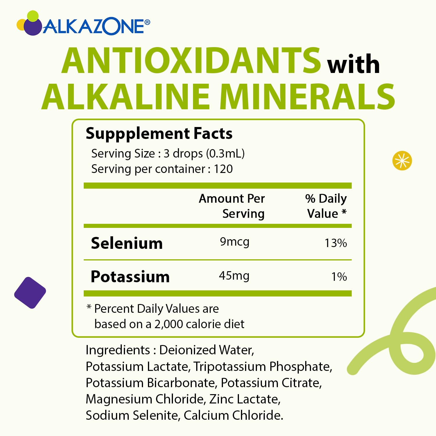 ALKAZONE pH Balance Alkaline Mineral Booster - Antioxidant Supplement for Detox & Hydration (6-Pack) | Supports Energy, Digestion & Immune Health | Perfect for Active Lifestyles & Wellness Routines