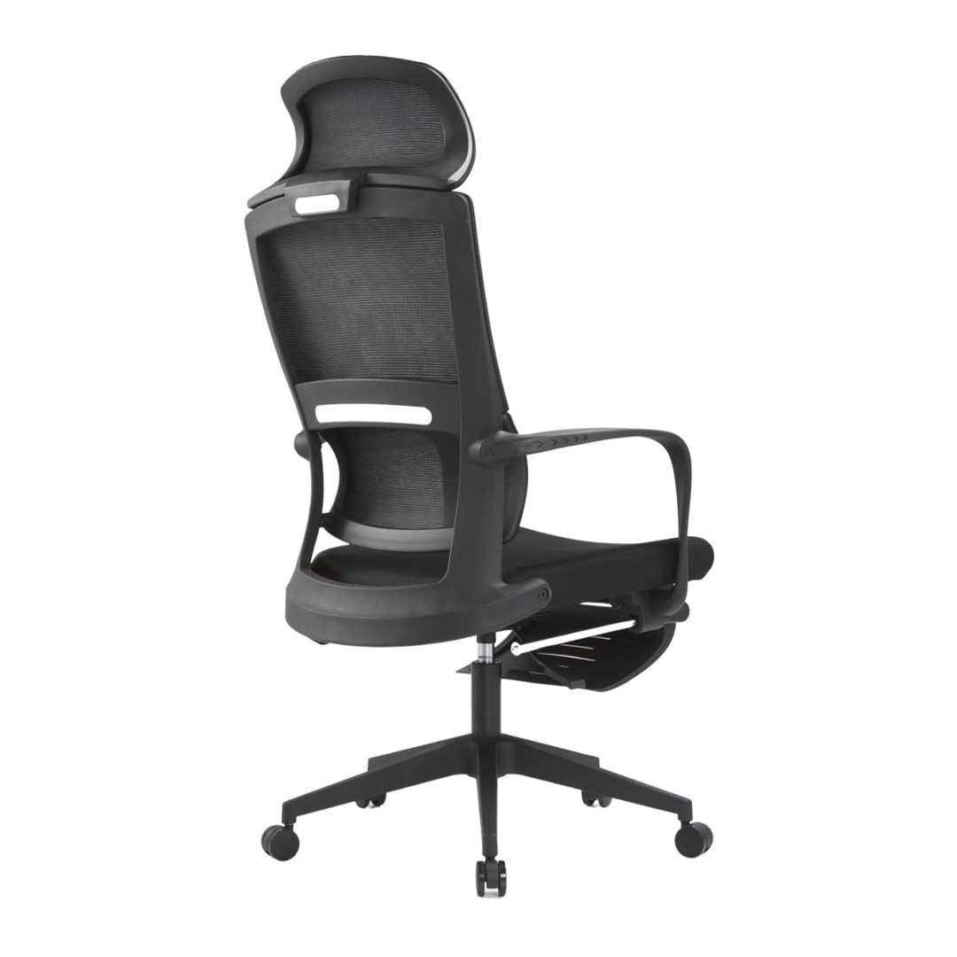 Gregory Ergonomic Black Mesh Office Chair with Adjustable Height - Comfortable Desk Chair for Home & Office Workspaces