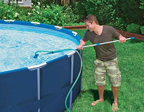 Intex 26165EH 15ft x 42in Easy Set Inflatable Above Ground Swimming Pool Set with Filter Pump, Ladder, Cover & Maintenance Kit - Perfect for Backyard, Family Fun, Summer Cooling and Outdoor Parties