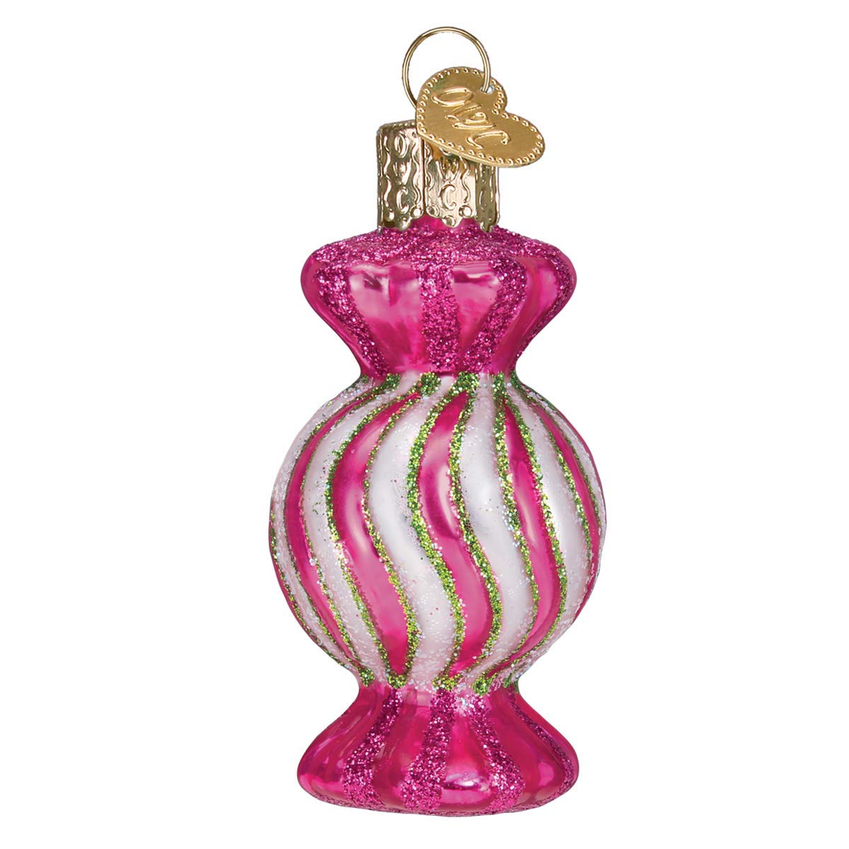 Old World Christmas Holiday Candy Glass Ornament - Hand-Blown Glass Tree Decoration with Free Gift Box (32431) - Perfect for Christmas Tree Decor, Holiday Party Favors & Festive Home Decorations