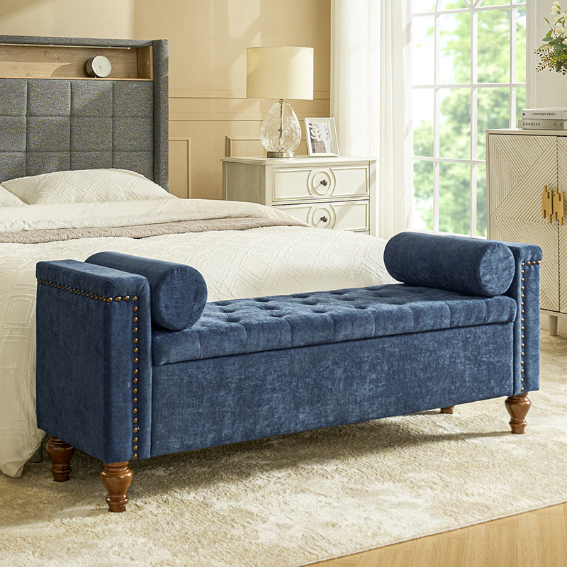 Rosana Storage Bench with Waterproof Fabric - Stylish Entryway Seating & Shoe Storage Organizer - Perfect for Living Room, Bedroom, or Mudroom Organization