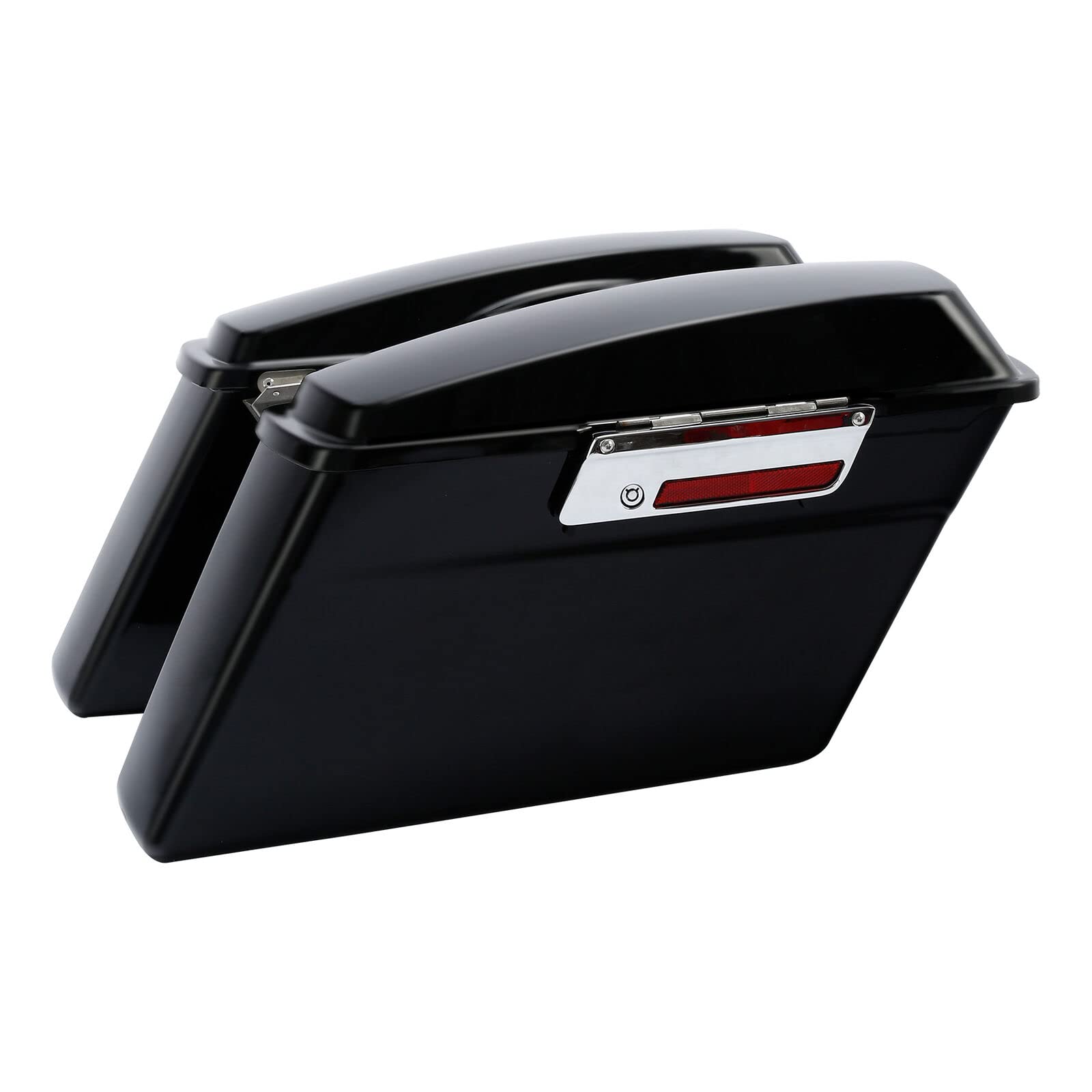 Premium Matte Black Hard Saddlebags & Trunk for Harley Touring Models (Road King, Street Glide, Ultra Classic FLHT/FLHR/FLHX) 1994-2013 - Waterproof Motorcycle Luggage for Long Distance Riding & Touring