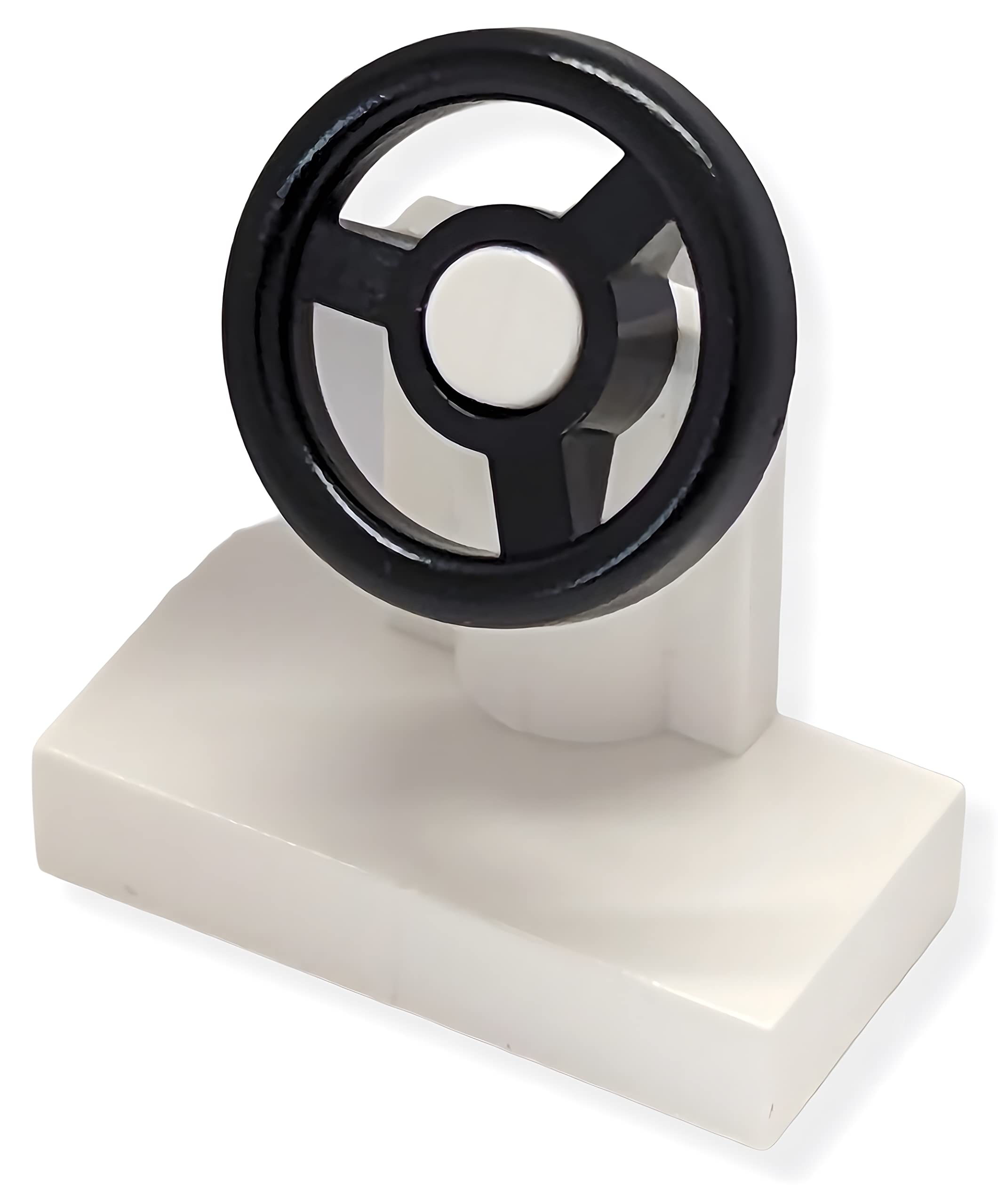 25 Black LEGO Steering Wheel Parts - Compatible with LEGO Sets - DIY Car & Vehicle Models - Includes English Instruction Manual - Perfect for Kids & Adults Building Projects