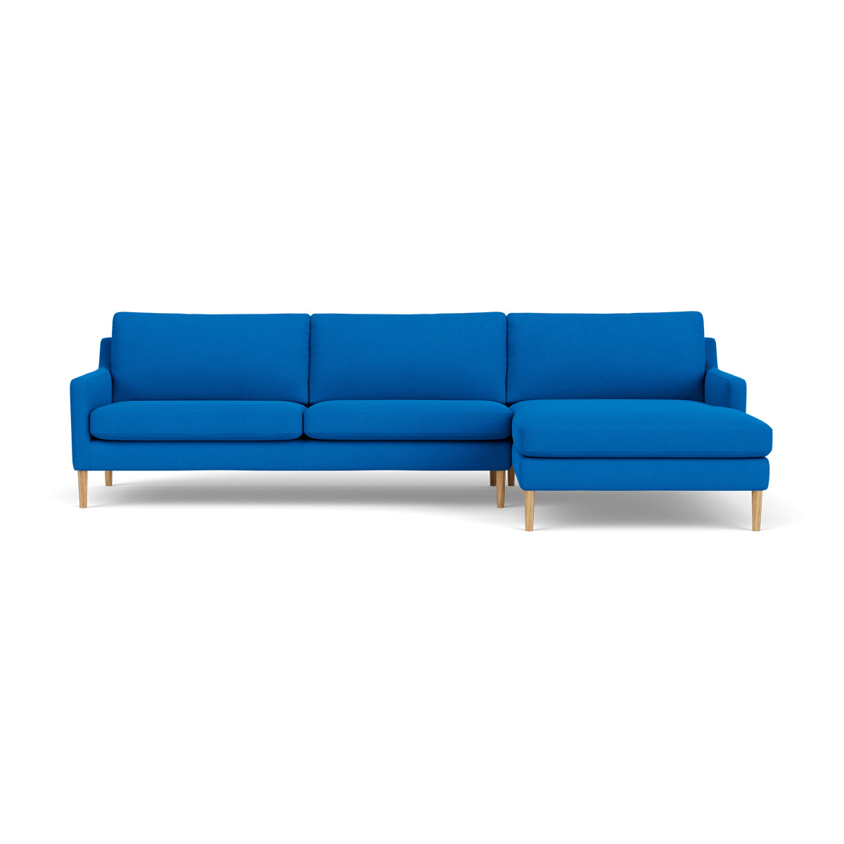 Astha Fabric Right Chaise Sofa - Modern Upholstered Sectional Couch for Living Room, Lounge & Small Spaces