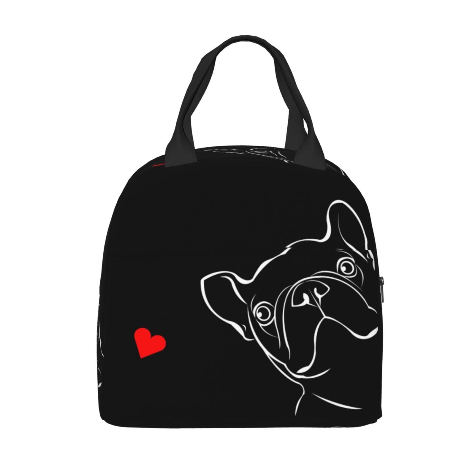 KiuLoam Insulated Lunch Bag - Reusable & Leak-Proof Food Container for Work, School, Travel | Perfect for French Bulldog Lovers, Men, Women & Kids | Great for Office Lunch, Picnics & Road Trips