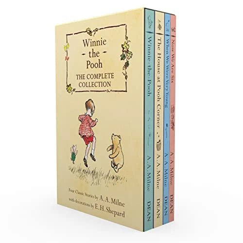 Winnie the Pooh The Complete Collection (4 Books Set) - Perfect for Kids' Bedtime Stories & Disney Fans Gifts