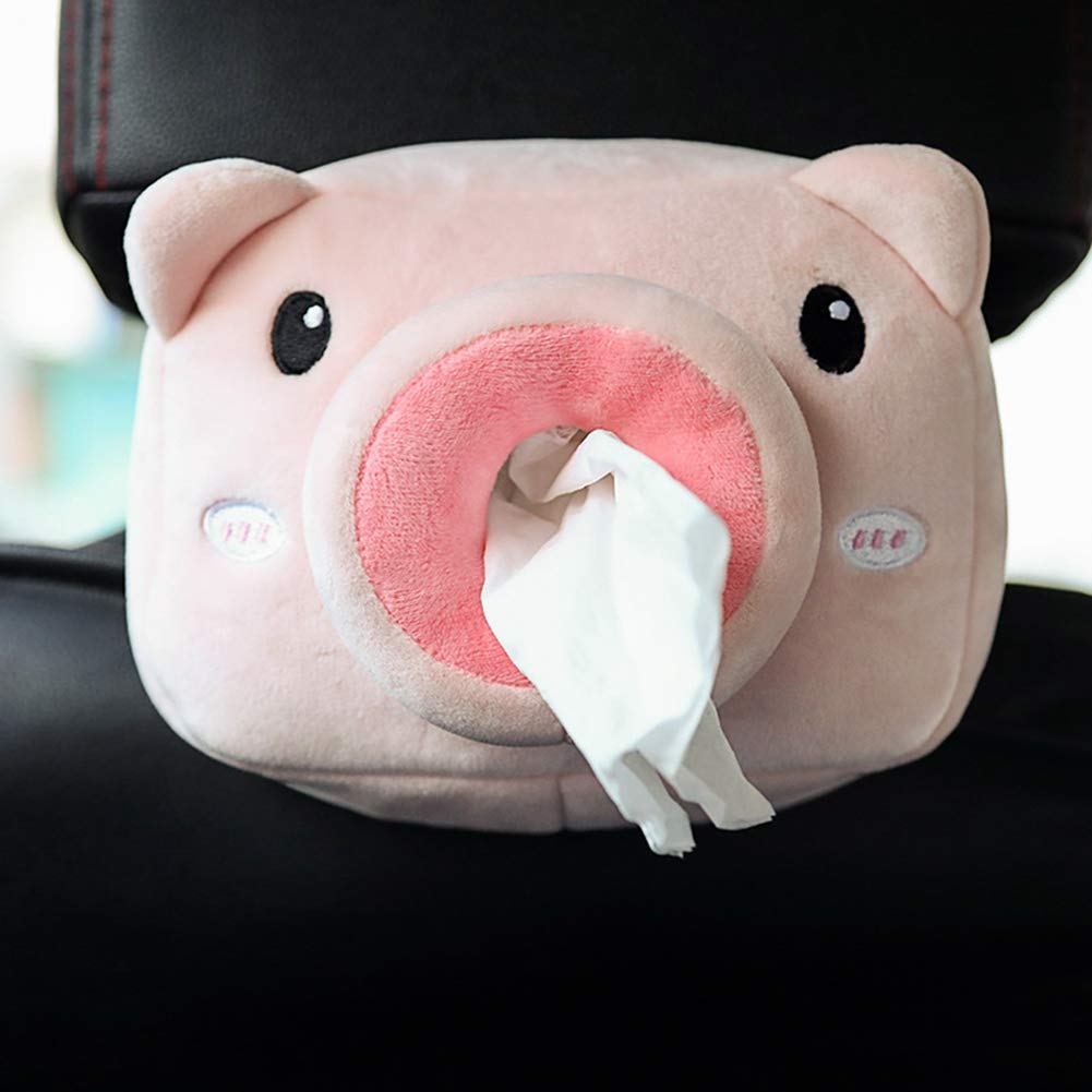 Creative Car Tissue Paper Box Holder - Cute Cartoon Multifunctional Hanging Napkin Organizer for Car, Home & Office Use - Perfect for Road Trips, Daily Commute and Workspace Organization (#A)