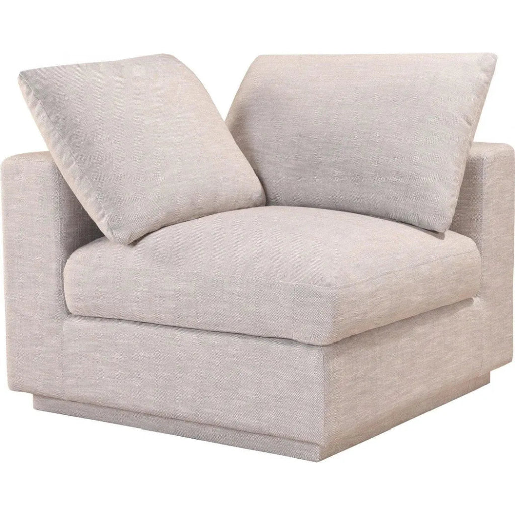 4-Piece Grey Modular Scandinavian Sofa Set - Modern Sectional Couch for Living Room, Lounge & Small Spaces