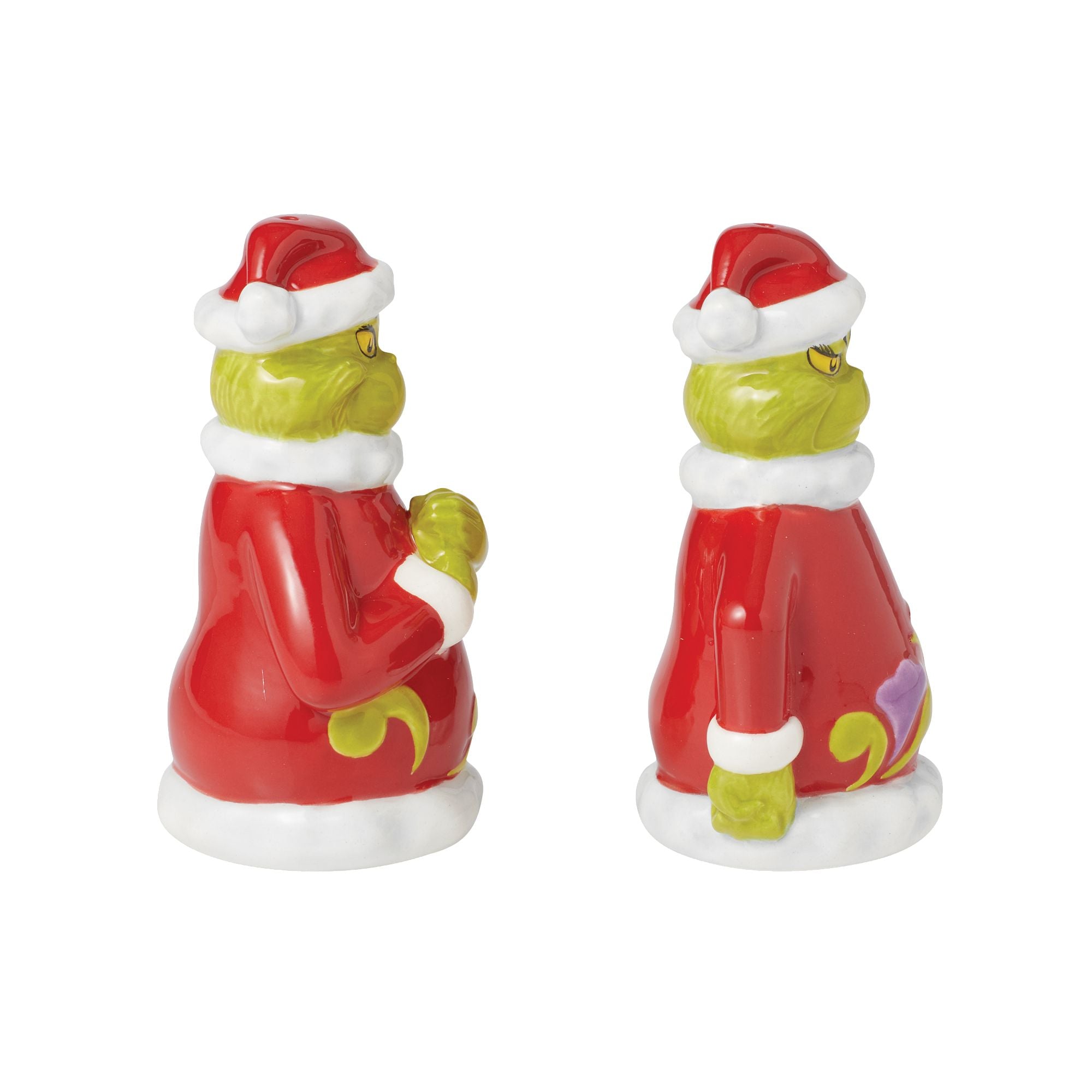 Grinch Naughty & Nice Salt & Pepper Shaker Set - Christmas Kitchen Decor & Holiday Tableware for Parties & Gift Giving