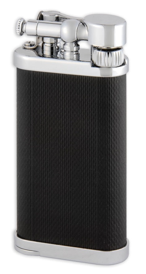 IM Corona Old Boy Black & Chrome ET Pipe Lighter - Premium Butane Lighter for Tobacco Pipes, Cigars & Outdoor Use - Durable & Windproof Design for Smokers