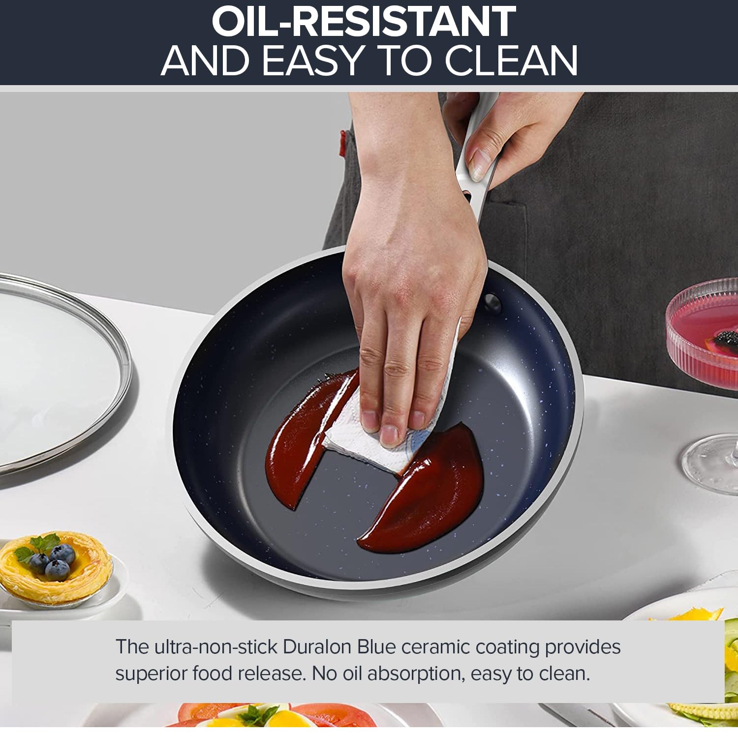 Nuwave 3-Piece Forged Lightweight Frying Pan Set (8