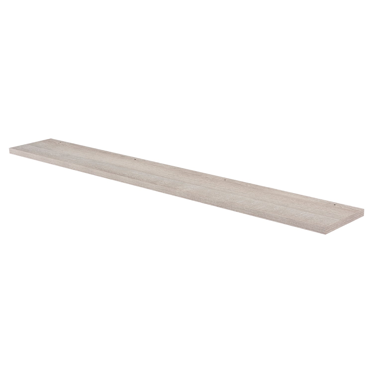 White Wood Finish Wall Mount Mirror Shelf - ZEN Collection by DAX - Perfect for Bathroom, Bedroom & Entryway Decor