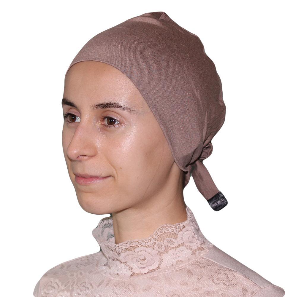 Aker Plain Hijab Bonnet Underscarf - Mink Beige | Modest Muslim Headwear for Sleep, Prayer & Everyday Wear