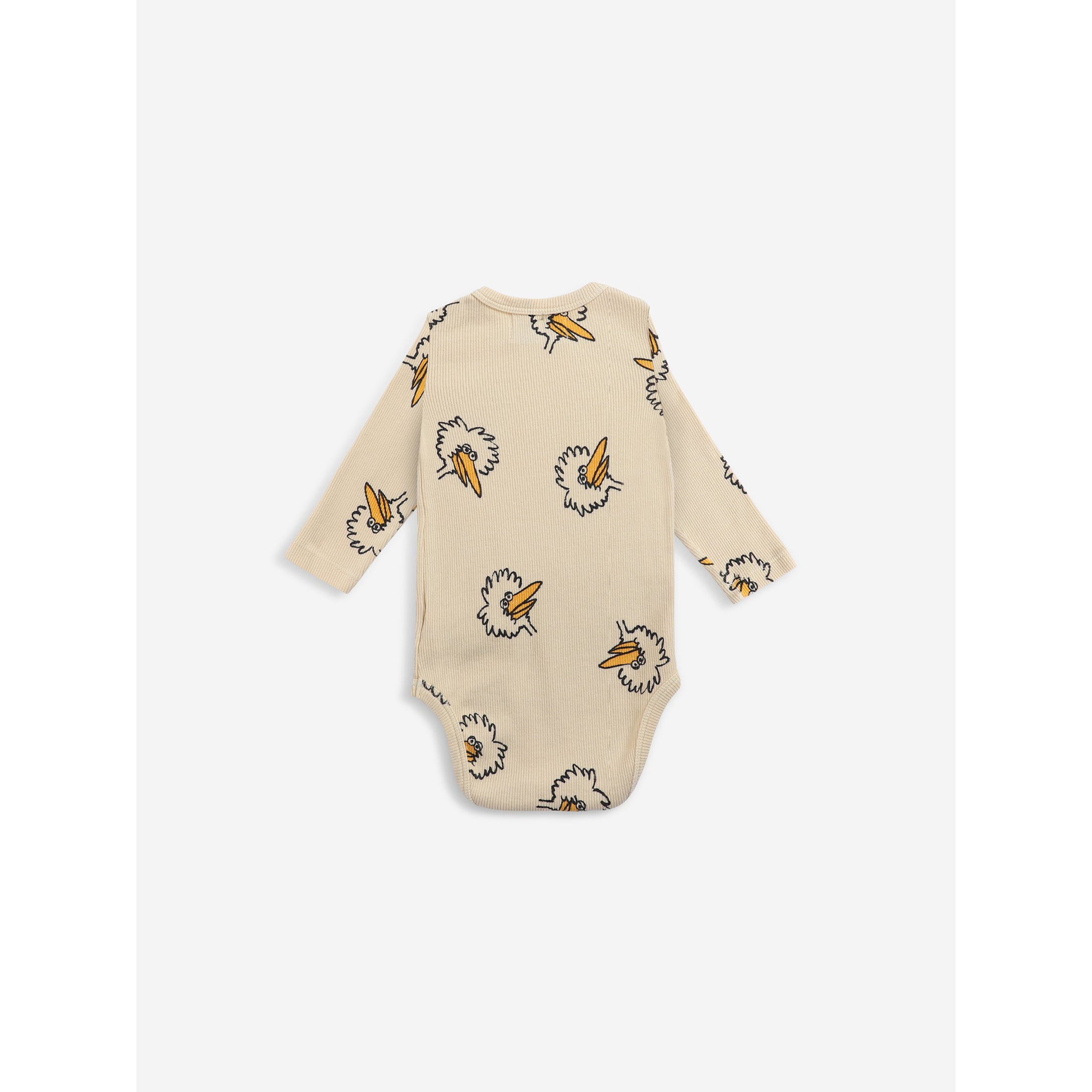 Bobo Choses Birdie All Over Print Kids' Bodysuit - Soft Cotton Baby Onesie for Boys & Girls | Perfect for Playtime, Daycare & Family Outings