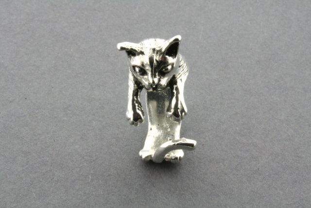 Stylish Sterling Silver Kitten Ring for Women - Perfect Gift for Cat Lovers, Everyday Wear & Special Occasions