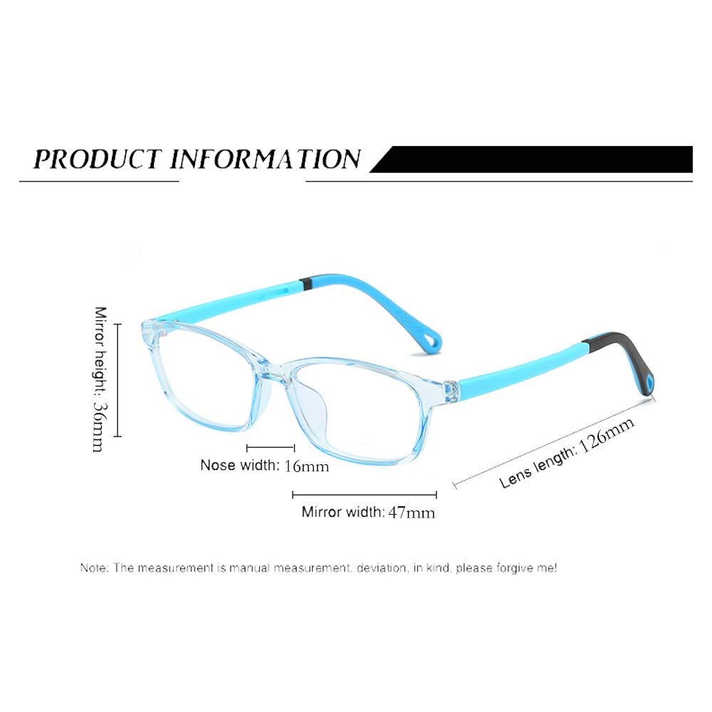 Stylish Kids Decorative Optical Frame Glasses - Clear Lens Children's Eyewear for School, Reading & Fashion Accessories