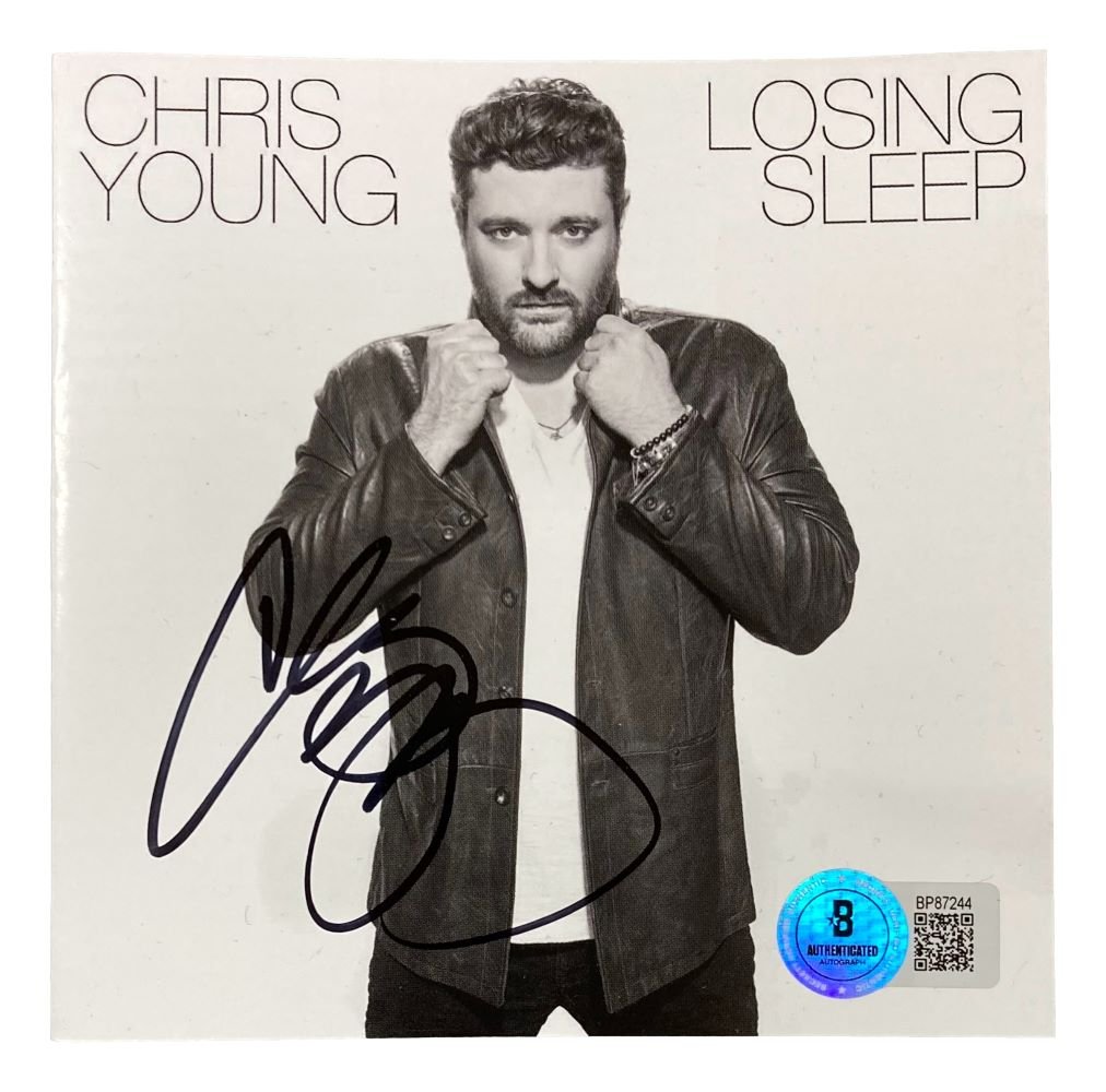 Chris Young Autographed Losing Sleep CD Booklet - Authentic Country Music Collectible - Perfect for Fans, Memorabilia Displays & Gift Giving