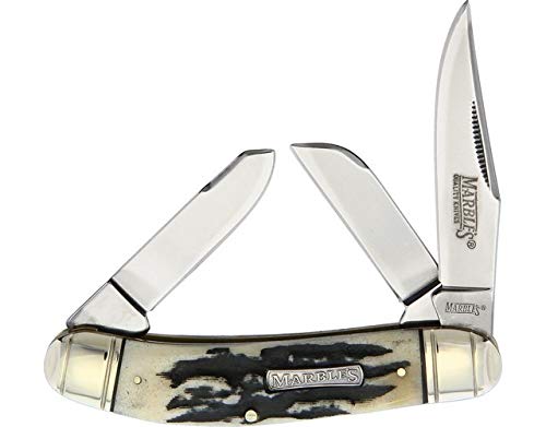 MR479 Black Stag Stockman Folding Pocket Knife - Premium Stainless Steel Blade for Camping, Hiking & Everyday Carry (EDC)