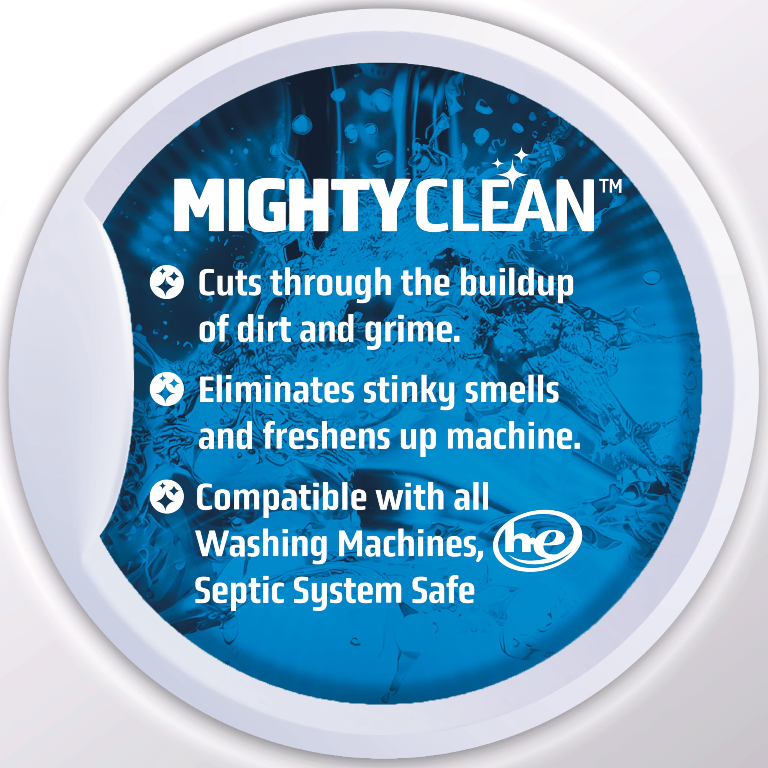24 Pack Washing Machine Cleaner Tablets - 1 Year Supply, Septic Safe & HE Compatible Washer Cleaner for All Machines | Deep Clean & Deodorize for Fresh Laundry