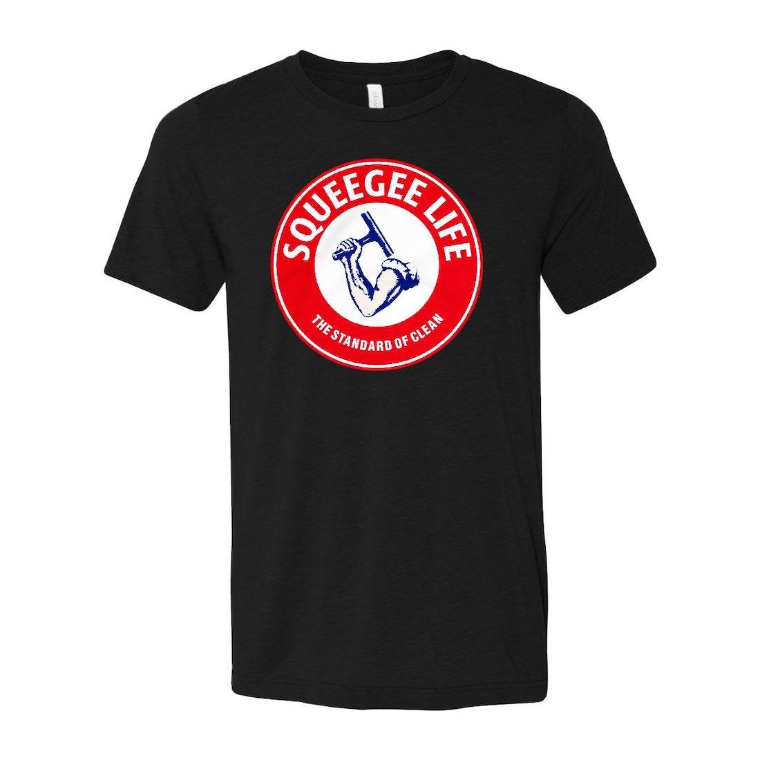 Premium Squeegee Life Arm & Squeegee Graphic T-Shirt - Comfortable Cotton Tee for Window Cleaners, Car Detailers & DIY Enthusiasts
