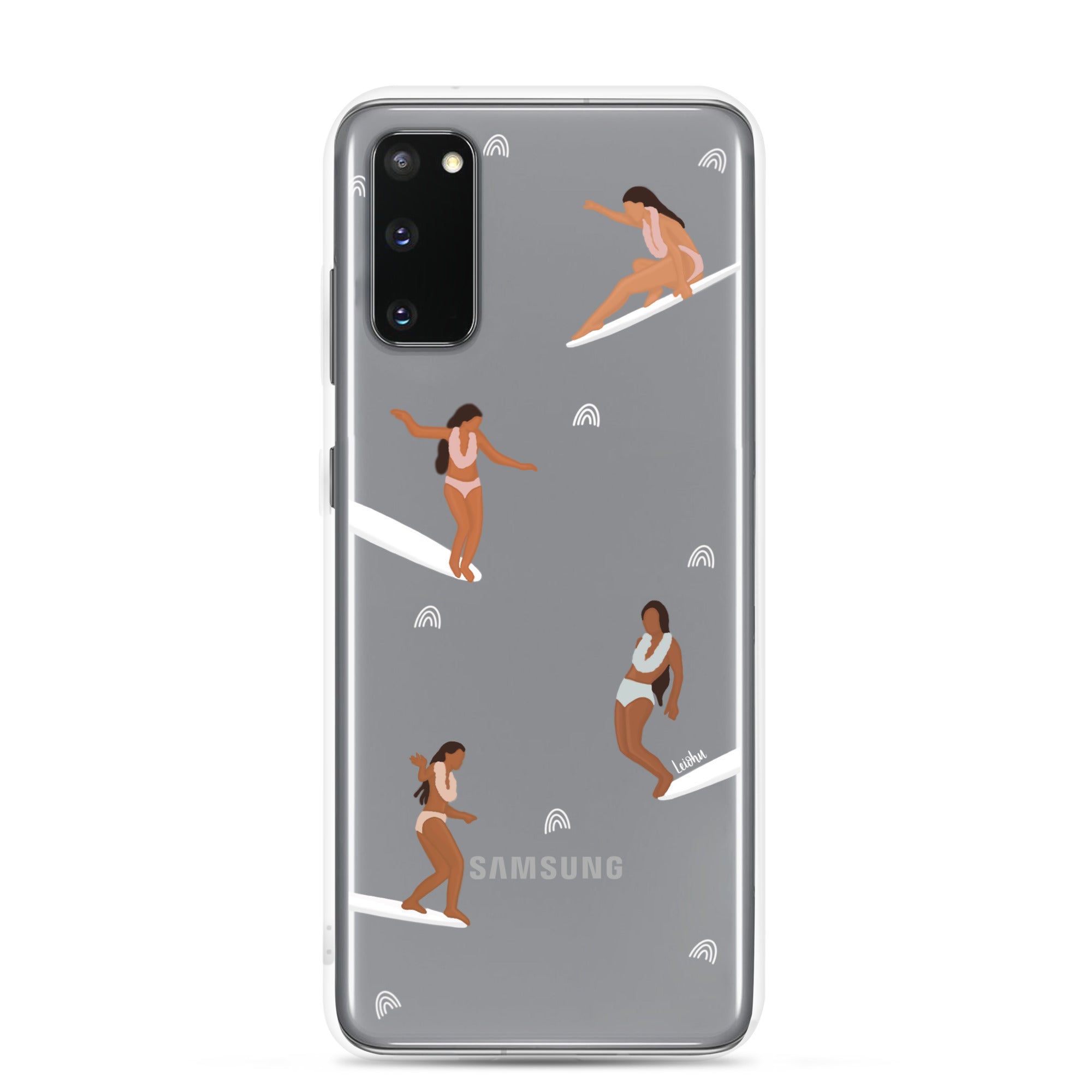 He'e Nalu Clear Protective Case for Samsung Galaxy - Slim Scratch-Resistant Cover for Everyday Use, Travel & Outdoor Activities
