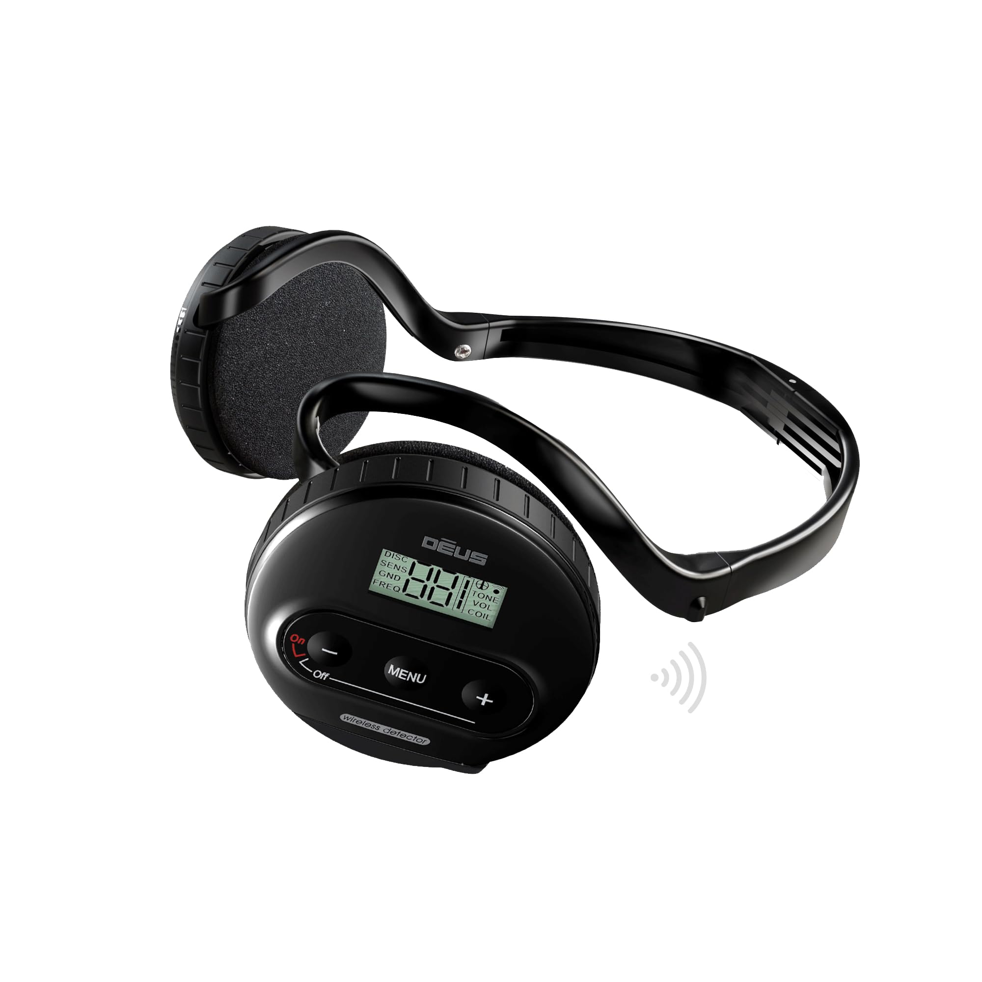 XP WS4 Wireless Headphones for Deus Metal Detector - Waterproof, Foldable & Lightweight Detecting Headset with Detachable Module | Perfect for Beach Hunting, Gold Prospecting & Outdoor Treasure Hunting (D09)
