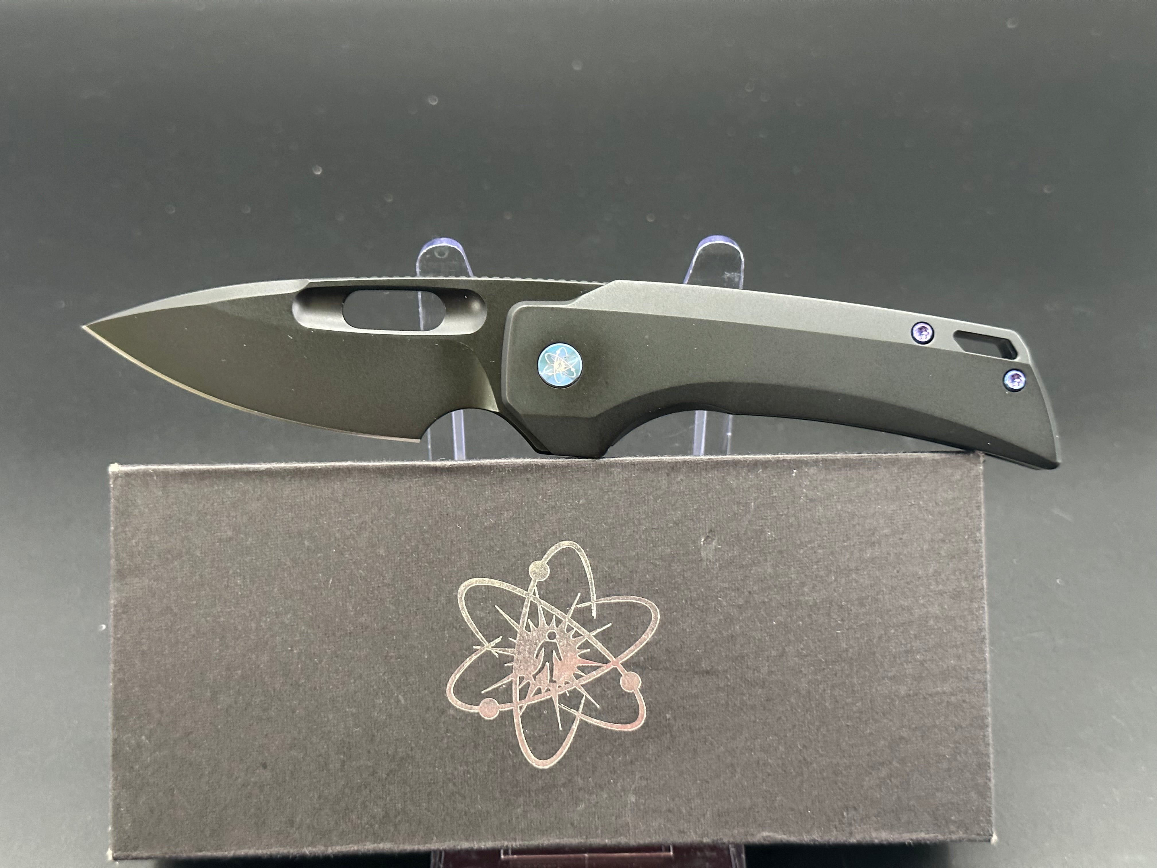 EMPEDC Nymble Black Titanium Pocket Knife - Premium EDC Folding Knife for Outdoor, Camping, Hiking & Everyday Carry