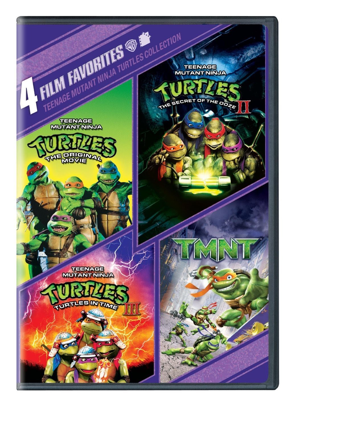 4 Film Favorites: Teenage Mutant Ninja Turtles Collection - Action-Packed Movie Set for Family Movie Nights & TMNT Fans