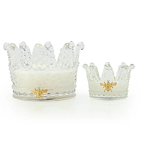 Royal Extract Queen Bee Crown Candle Set - Natural Beeswax Candles for Home Decor, Wedding & Relaxation - Perfect for Aromatherapy, Meditation and Romantic Ambiance