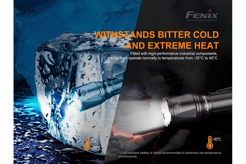 Fenix TK11 TAC LED Tactical Flashlight 1600 Lumens - High-Intensity Rechargeable Flashlight for Outdoor, Camping, Hunting & Emergency Use