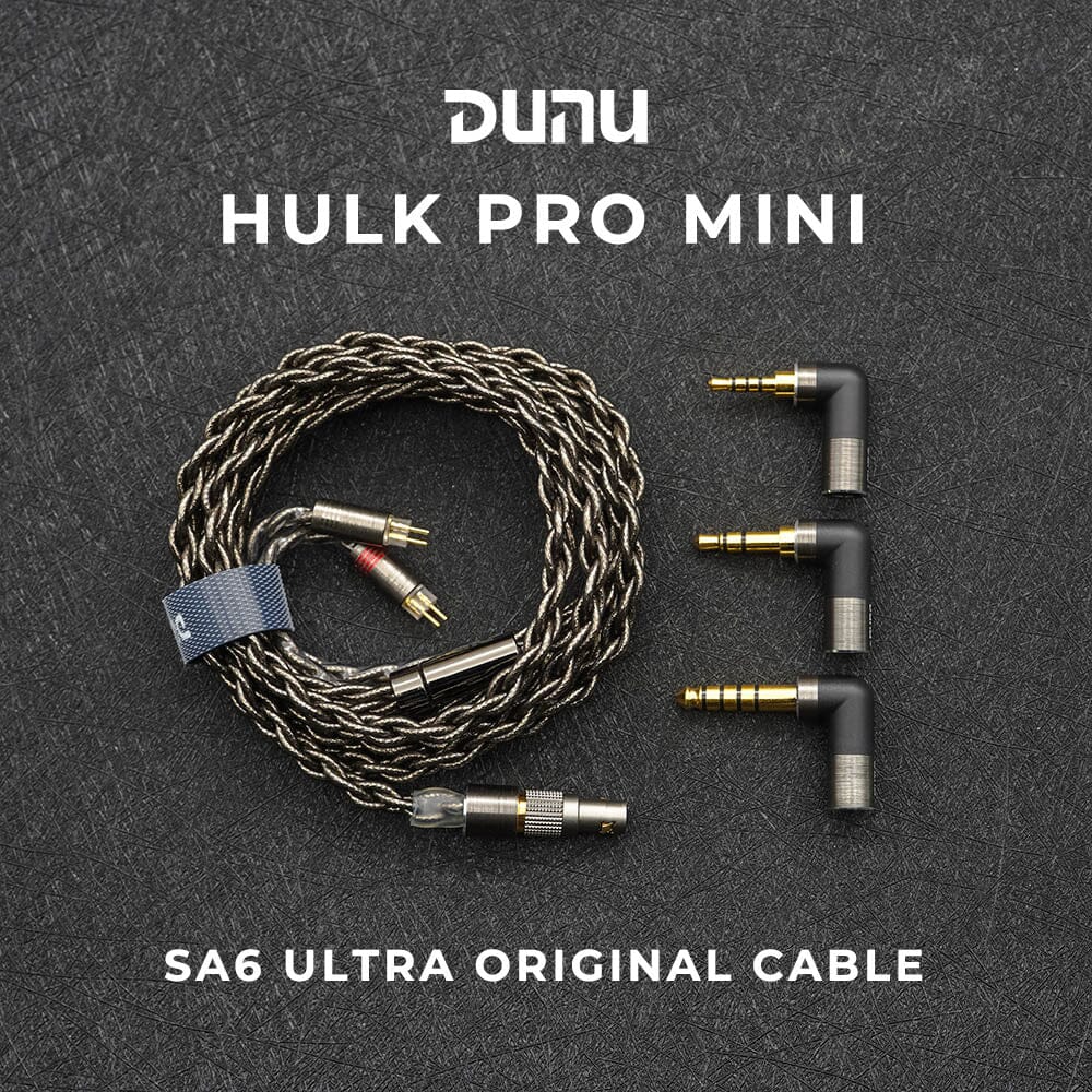 DUNU Hulk Pro Mini SA6 Ultra High-Quality Original Earphone Cable for Audiophiles - Perfect for Music, Gaming, and Studio Monitoring