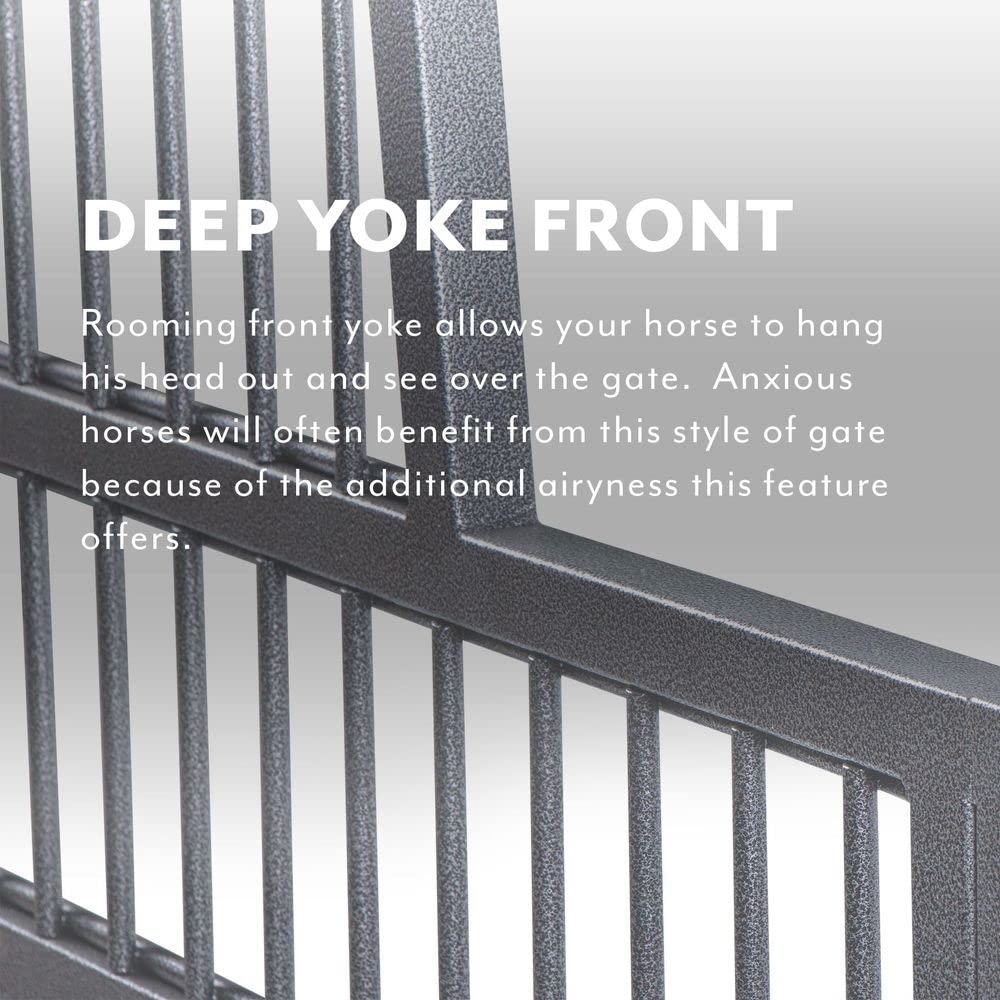 Heavy Duty Horse Stall Gate - Extra Strong & Durable Stable Door with Comfortable Yoke Design | 2-Year Warranty | Perfect for Barns, Stables & Horse Training Facilities | Prevents Weaving & Improves Equine Safety