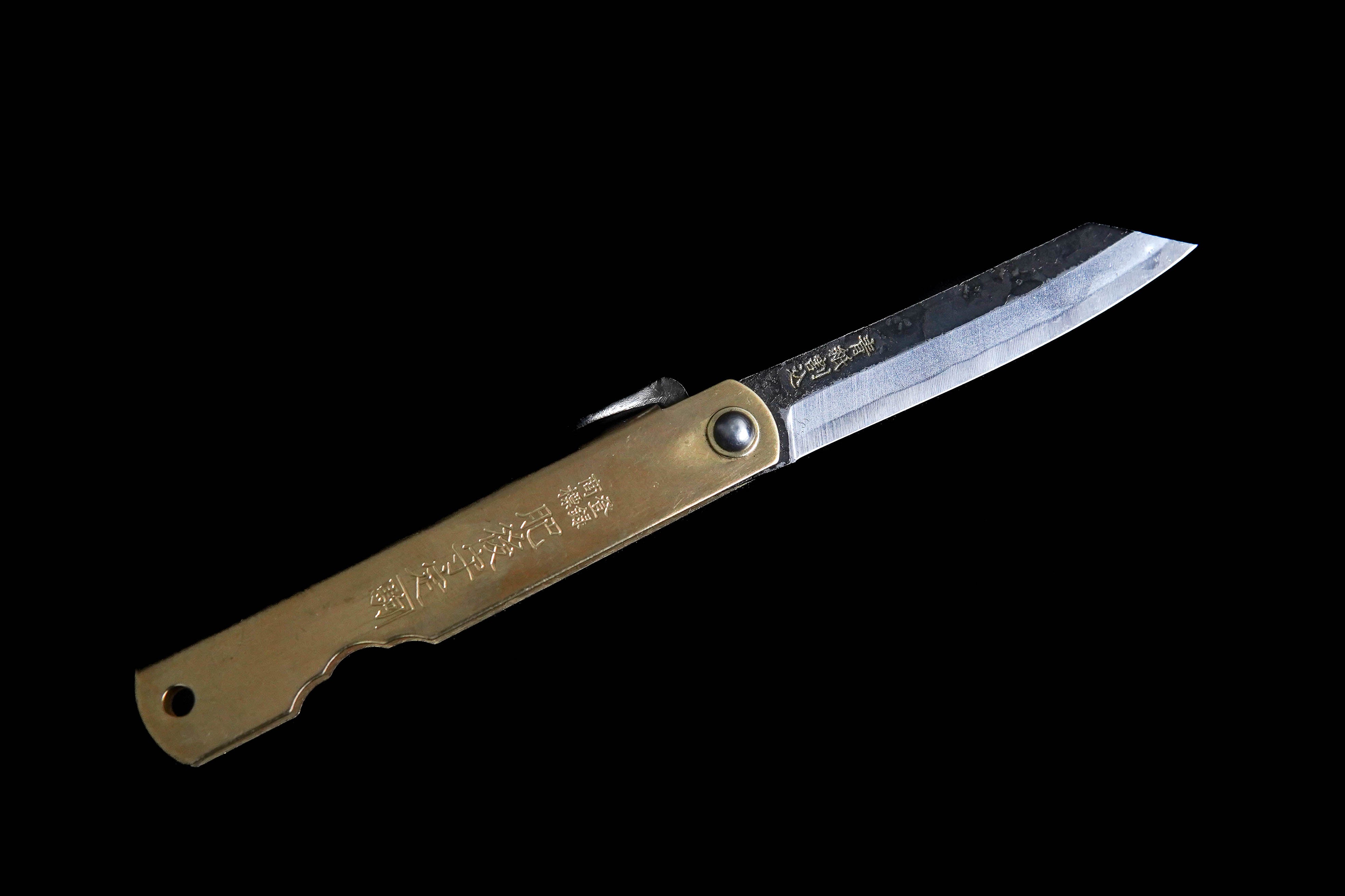 Nagao Kanekoma Factory HIGONOKAMI Blue #2 Steel Japanese Folding Pocket Knife - EDC, Camping & Outdoor Activities Utility Tool