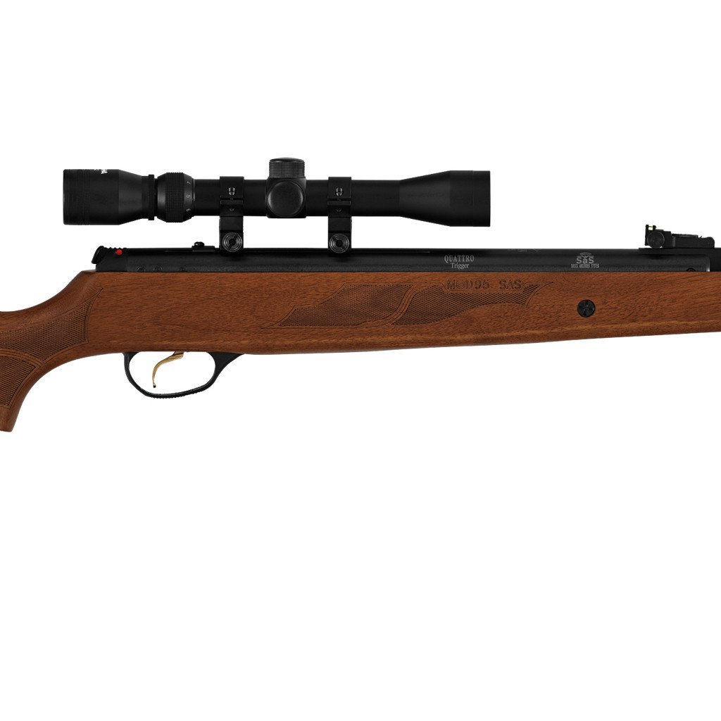 Hatsan Mod 95 Vortex QE Combo Air Rifle - .22 Caliber Break Barrel Pellet Gun with Scope | Hunting, Pest Control & Target Shooting
