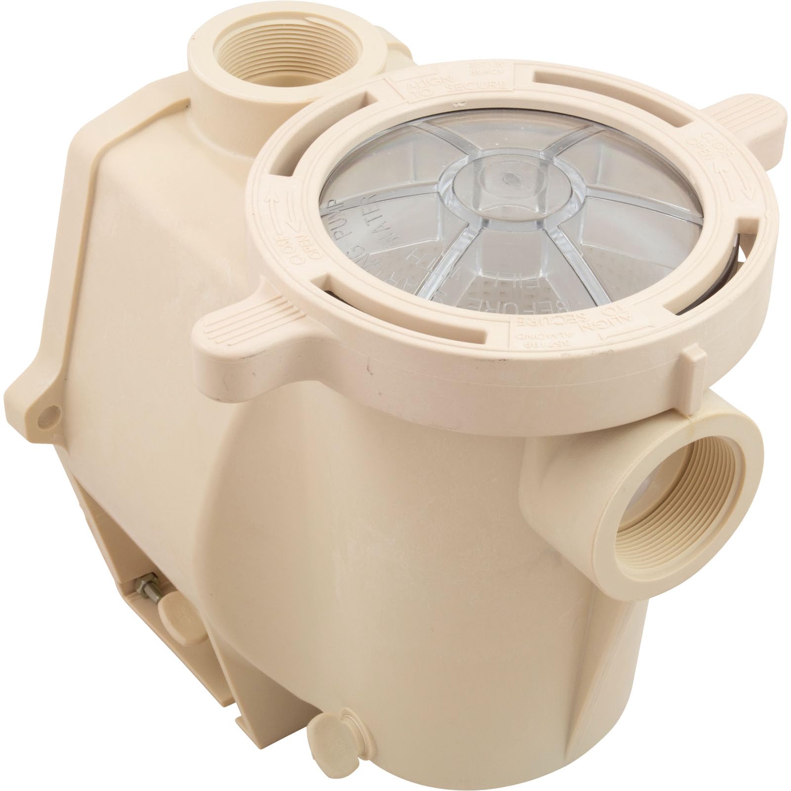 Pentair 357243 Almond Pot Assembly Replacement for Inground Pool and Spa Pumps - Durable Pool Pump Repair Part for Swimming Pool Maintenance & Water Circulation Systems