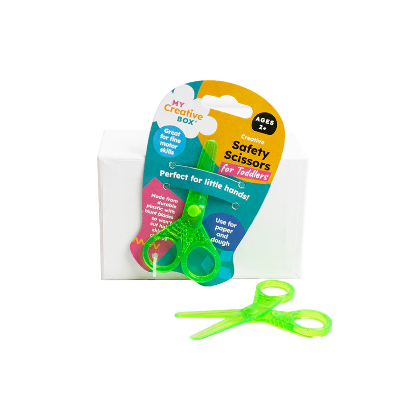 Kids Safety Scissors for Toddlers - Blunt Tip Craft Scissors for Preschool Learning & Art Projects - Perfect for Classroom, Homeschool & DIY Crafts