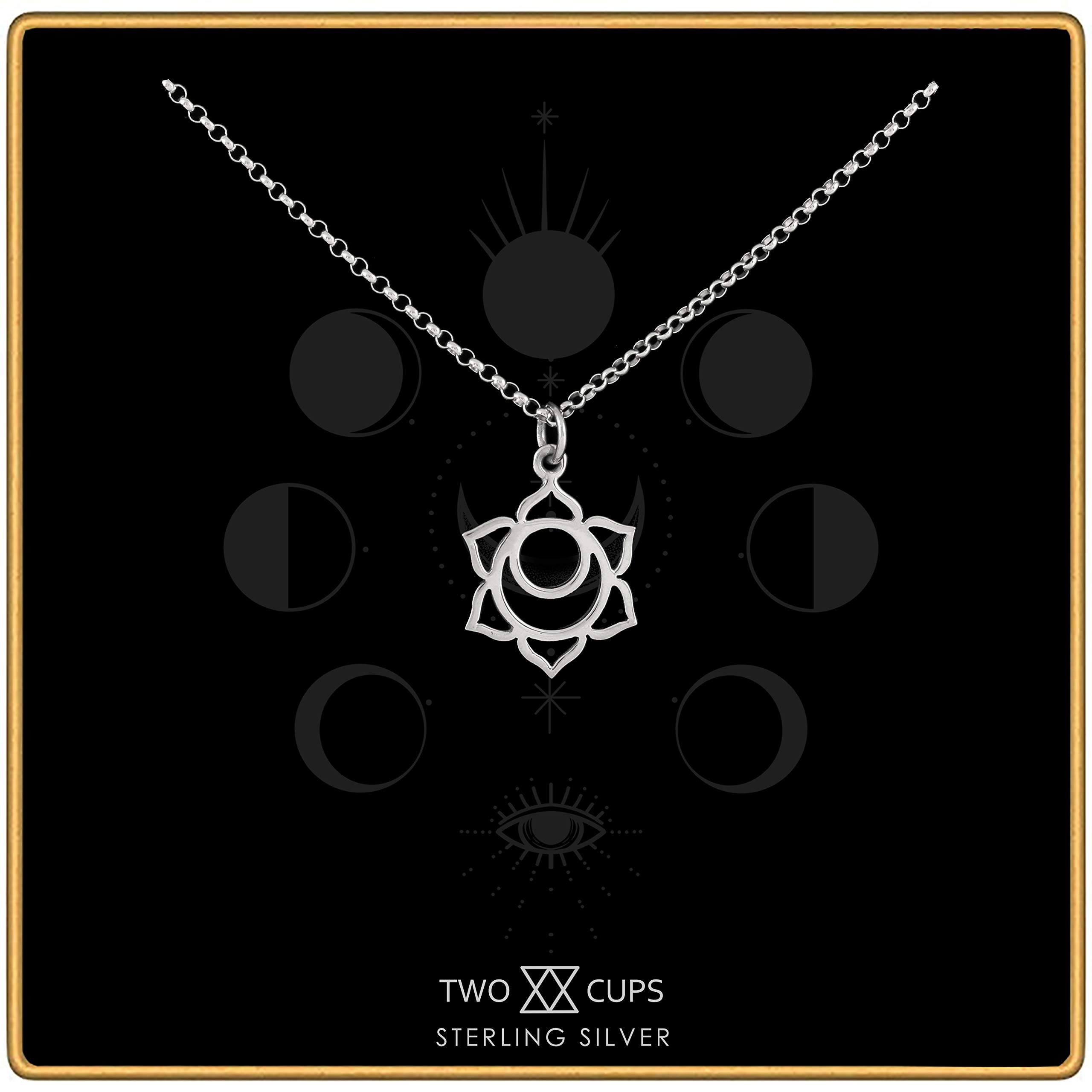 **Sacral Chakra Necklace with Two Cups - Adjustable Healing Jewelry for Meditation, Yoga & Energy Balancing**