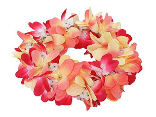 Plumeria Haku Lei Headband - Hawaiian Flower Crown for Women, Bridal, Luau & Hula Dances - Perfect for Weddings, Parties & Festivals