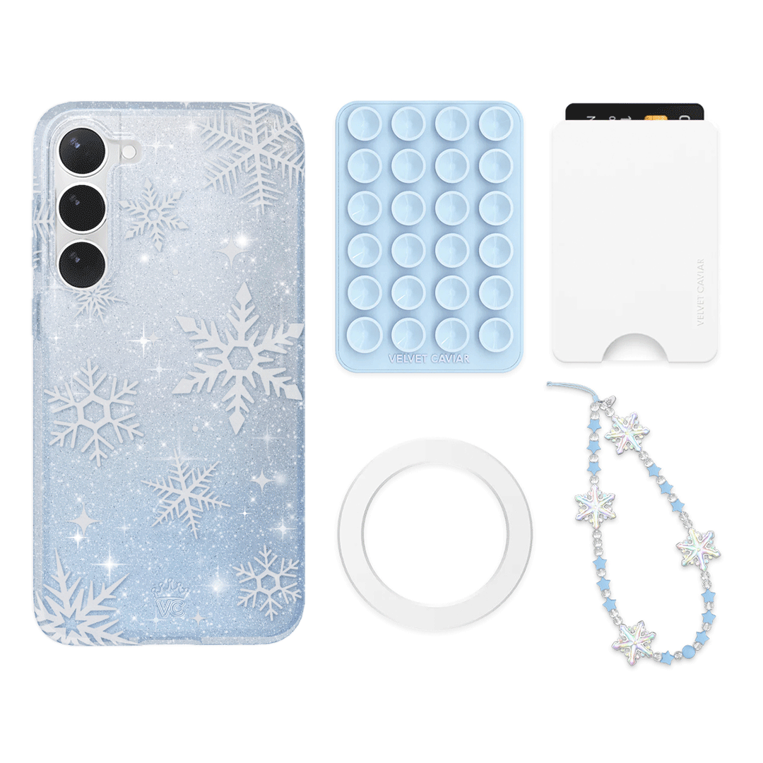 Snow Angel Glitter Galaxy Bundle Set - Stylish Sparkling Wallet for Women | Perfect for Parties, Gifts & Everyday Use